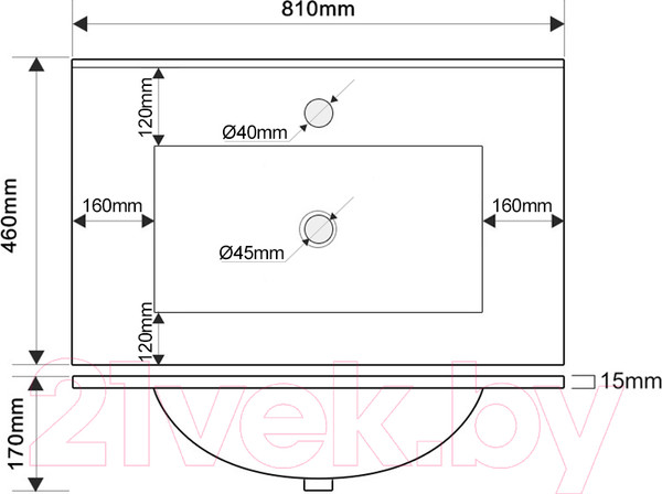 Изображение товара Тумба с умывальником ЗОВ Лира 80 / L80MW0MTGVG-OL80 (тальк)