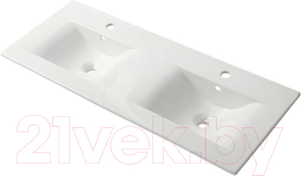 Изображение товара Тумба с умывальником ЗОВ Лира 120 / L120MWFMLGVG-OL120 (грифель глянец)