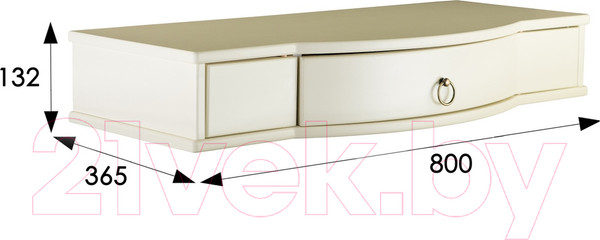 Изображение товара Консольный столик Мебелик Берже 15 (слоновая кость)