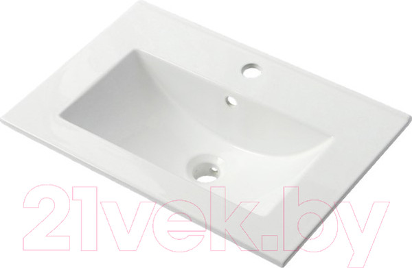 Изображение товара Тумба с умывальником ЗОВ Парма 70 / P70LWP0MHMC1A-OL70 (белый/галифакс)