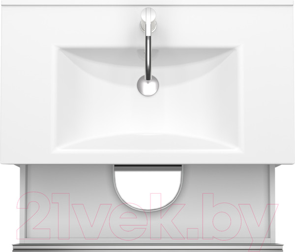 Изображение товара Тумба с умывальником ЗОВ Парма 90 / P90LWP0MHMC1A-OL90 (белый/галифакс)