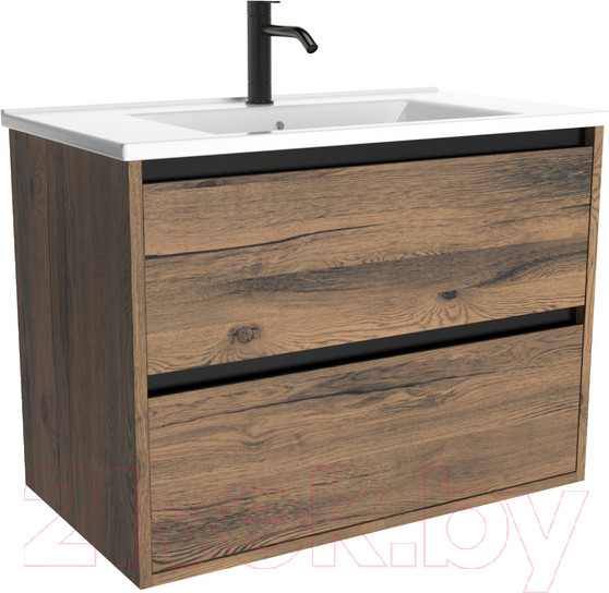 Изображение товара Тумба с умывальником ЗОВ Парма 80 / P80LA0MAMC1B-OL80 (аттик)