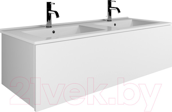 Изображение товара Тумба с умывальником ЗОВ Кито 120 / K120LW0MWM-OL120 (белый матовый)