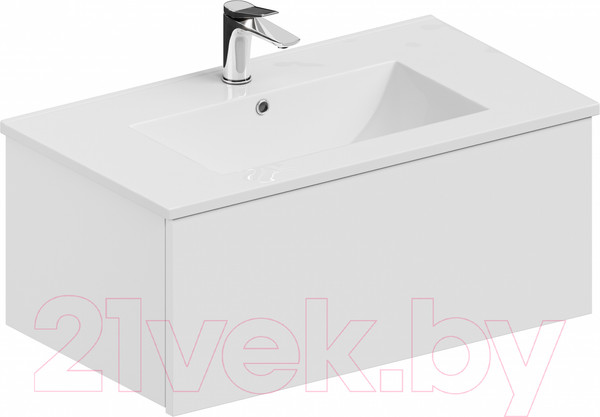 Изображение товара Тумба с умывальником ЗОВ Кито 80 / K80LW0MWM-OL80 (белый матовый)