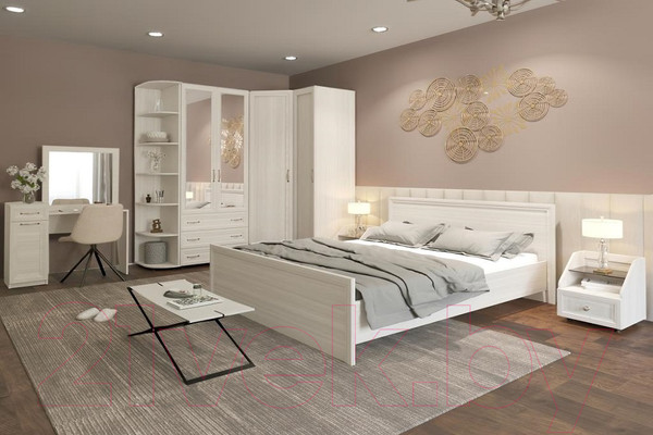 Изображение товара Стеллаж Премиум Гармония с угловыми полками (шимо светлый)