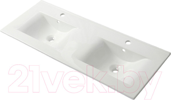 Изображение товара Тумба с умывальником ЗОВ Кито 120 / K120LA0MWM-OL120 (аттик/белый матовый)