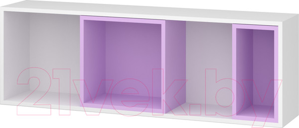 Изображение товара Полка Премиум Рокси (белый/ирис)
