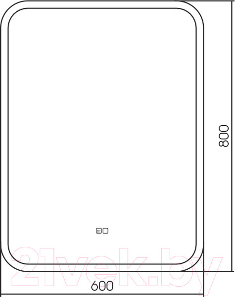 Изображение товара Зеркало Silver Mirrors Стив 60x80 / LED-00002405