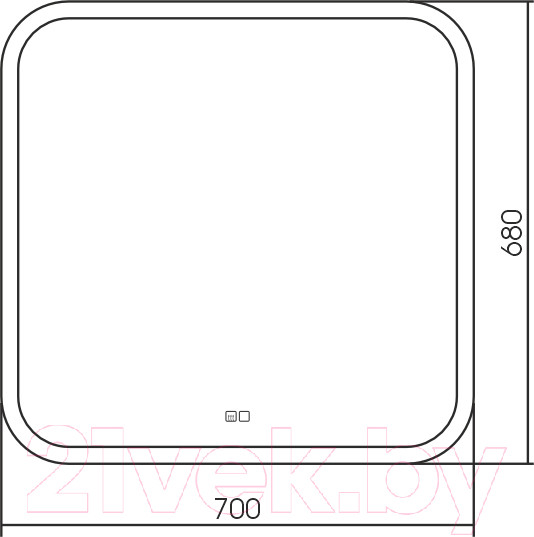 Изображение товара Зеркало Silver Mirrors Стив 70x68 / ФР-00001755
