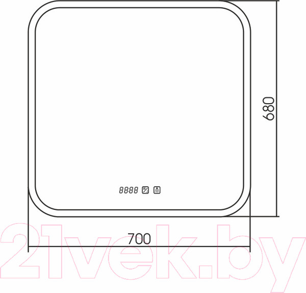 Изображение товара Зеркало Silver Mirrors Стив 70x68 / ФР-1754