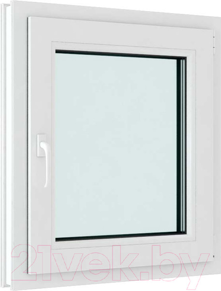 Изображение товара Окно ПВХ Brusbox Futuruss Одностворчатое Поворотно-откидное правое 3 стекла (1300x1000x70)