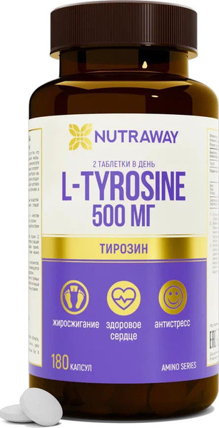 Изображение товара L-тирозин Nutraway 90капсул