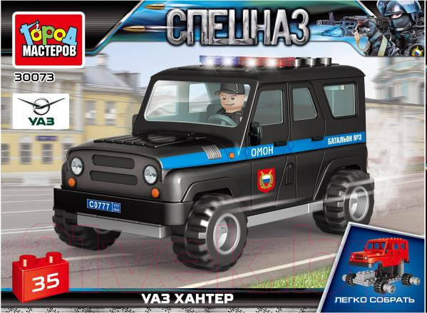 Изображение товара Конструктор Город мастеров UAZ Hunter спецназ / SB-30073