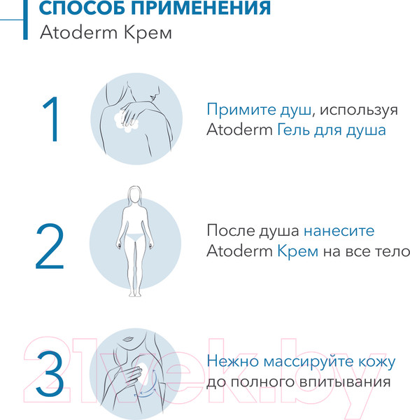 Изображение товара Крем для тела Bioderma Atoderm Creme Ultra с помпой (200мл)