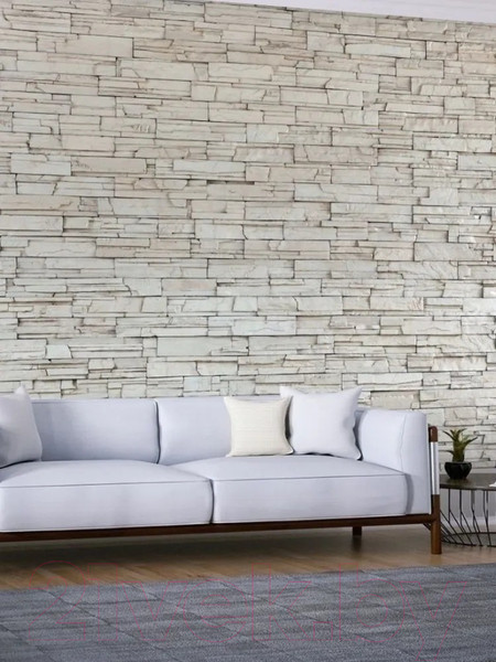 Изображение товара Панель ПВХ Регул Камень пластушка бежевая (980x489x0.3мм)