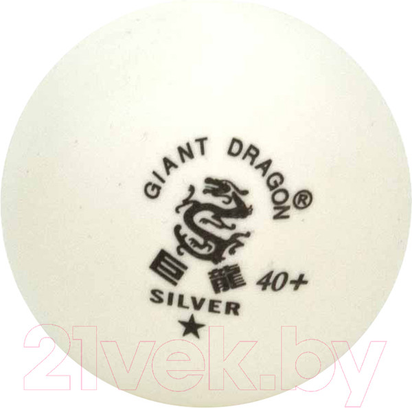 Изображение товара Набор мячей для настольного тенниса Giant Dragon Training Silver 1 New / 51.683.31.7 (144шт, белый)