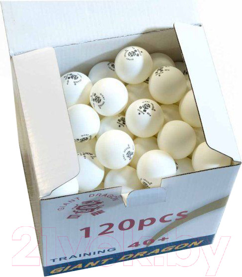 Изображение товара Набор мячей для настольного тенниса Giant Dragon Training Silver 1 New / 51.683.31.8 (120шт, белый)