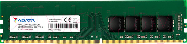 Изображение товара Оперативная память DDR4 A-data AD4U32008G22-SGN