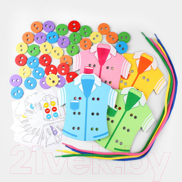 Изображение товара Развивающий игровой набор Darvish Шнуровка. Одежда / SR-T-2395