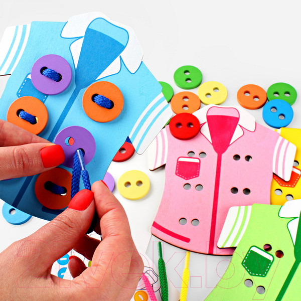 Изображение товара Развивающий игровой набор Darvish Шнуровка. Одежда / SR-T-2395