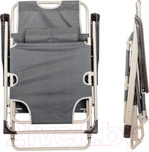 Изображение товара Складной шезлонг WMC Tools FG-HY-8007G(51773) (серый)