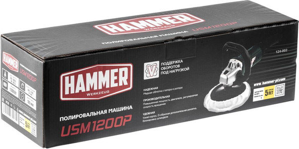 Изображение товара Полировальная машина Hammer Flex USM1200P
