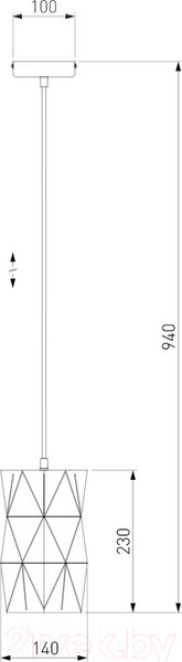 Изображение товара Потолочный светильник Евросвет Reprise 50145/1 (черный)