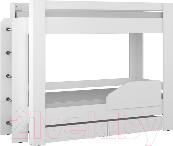 Изображение товара Двухъярусная кровать Премиум Зефир (белый)