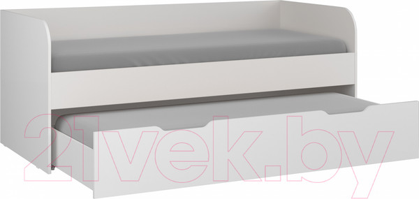 Изображение товара Двухъярусная выдвижная кровать Премиум Зефир (белый)