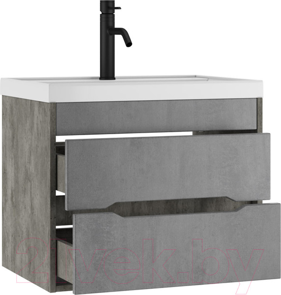 Изображение товара Тумба под умывальник Домино Bazis 70 Loft В2 (бетон)