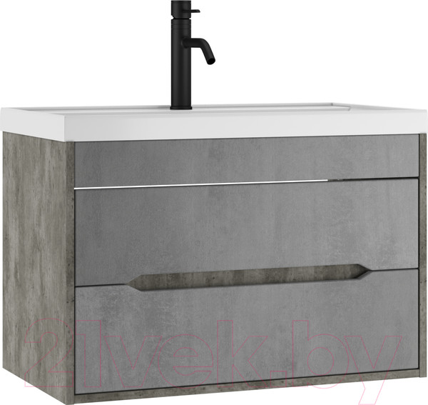 Изображение товара Тумба под умывальник Домино Bazis 80 Loft В2 (бетон)