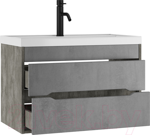 Изображение товара Тумба под умывальник Домино Bazis 80 Loft В2 (бетон)