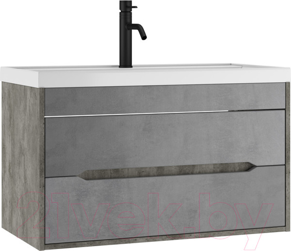 Изображение товара Тумба под умывальник Домино Bazis 90 Loft В2 (бетон)