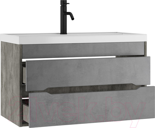 Изображение товара Тумба под умывальник Домино Bazis 90 Loft В2 (бетон)