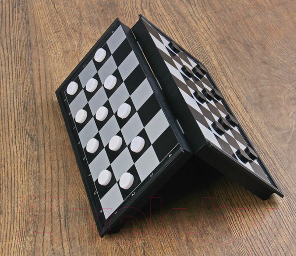 Изображение товара Набор настольных игр Sima-Land 3 в 1 Классика: шахматы, шашки, нарды, магнитная доска / 411297