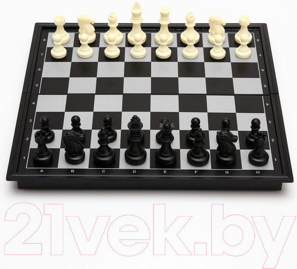 Изображение товара Набор настольных игр Sima-Land 3 в 1 Классика: шахматы, шашки, нарды, магнитная доска / 411297