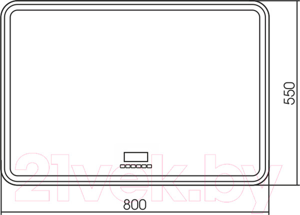 Изображение товара Зеркало Silver Mirrors Давид 80x55 / LED-00002544