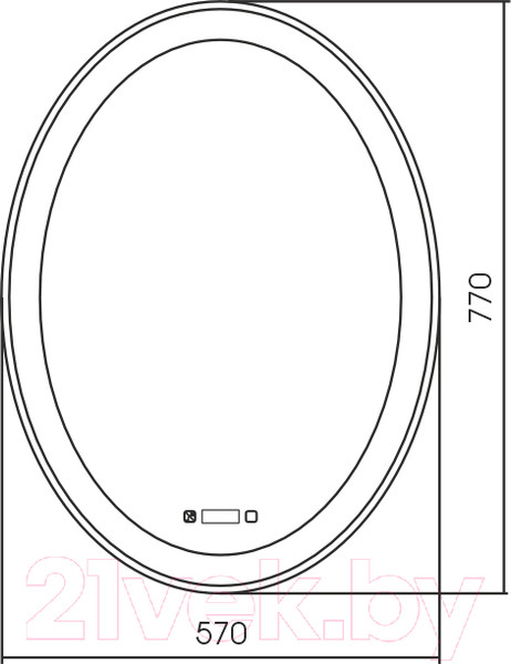 Изображение товара Зеркало Silver Mirrors Италия 57x77 / LED-00002634