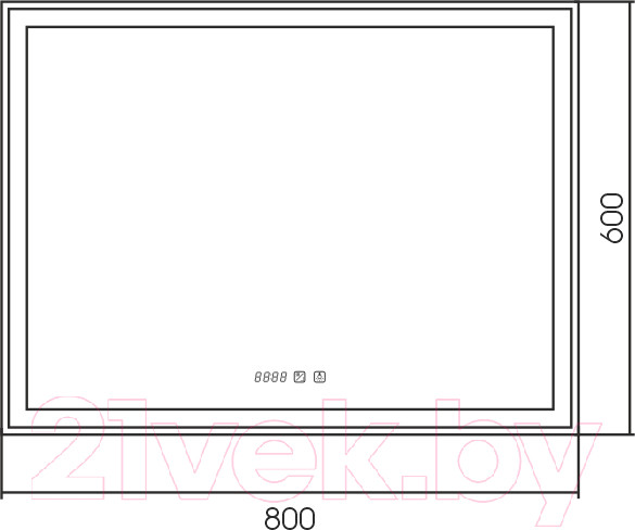 Изображение товара Зеркало Silver Mirrors Ливия 80x60 / ФР-00001383