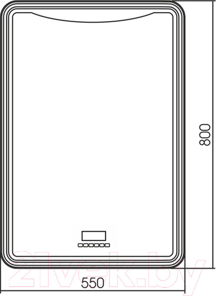 Изображение товара Зеркало Silver Mirrors Мали 55x80 / LED-00002545