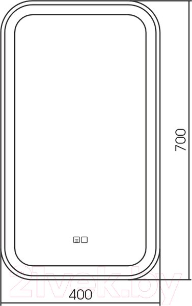Изображение товара Зеркало Silver Mirrors Мальта 40x70 / LED-00002552