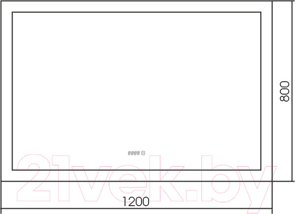 Изображение товара Зеркало Silver Mirrors Норма 120x80 / LED-00002458