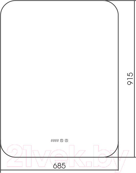 Изображение товара Зеркало Silver Mirrors Паллада 68.5x91.5 / LED-00002492