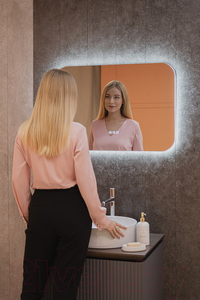 Изображение товара Зеркало Silver Mirrors Паллада 80x55 / LED-00002551