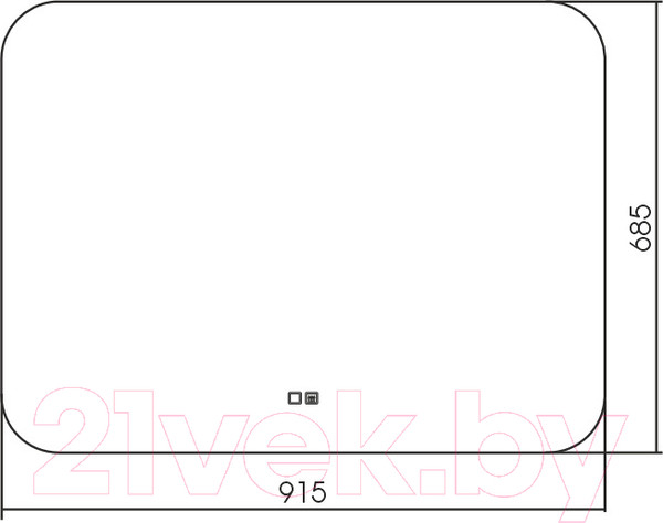 Изображение товара Зеркало Silver Mirrors Паллада 91.5x68.5 / LED-00002342