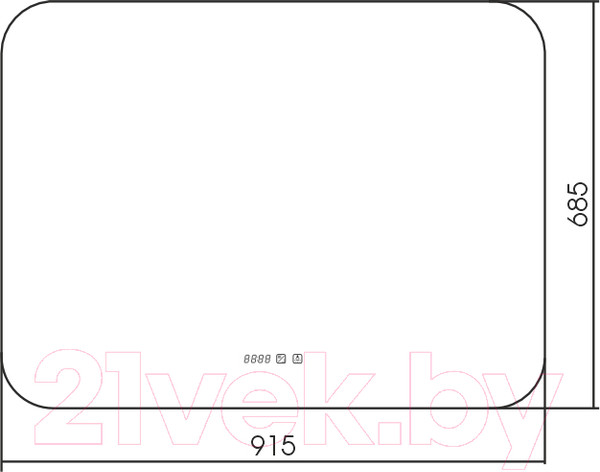 Изображение товара Зеркало Silver Mirrors Паллада 91.5x68.5 / LED-00002606