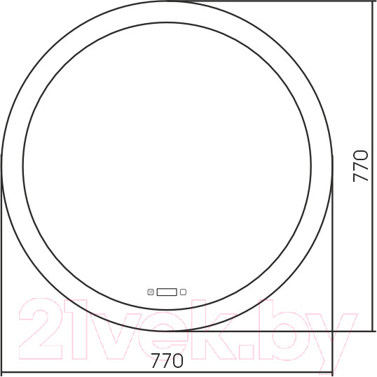 Изображение товара Зеркало Silver Mirrors Перла D770 / LED-00002631
