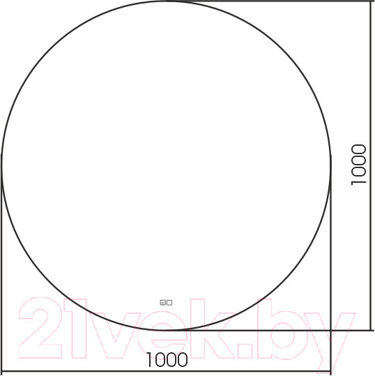 Изображение товара Зеркало Silver Mirrors Плаза D1000 / LED-00002637