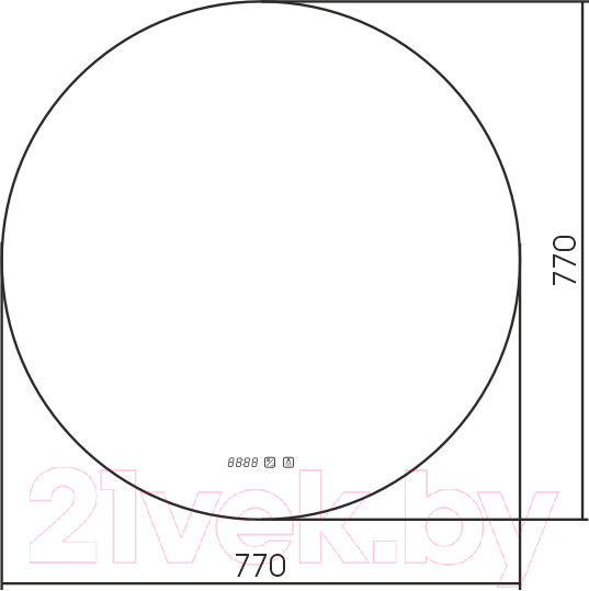 Изображение товара Зеркало Silver Mirrors Плаза D770 / LED-00002281