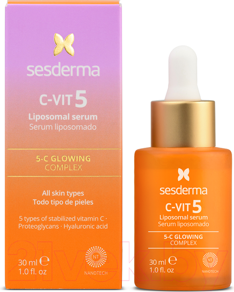 Изображение товара Сыворотка для лица Sesderma C-Vit Липосомальная с комплексом витамина С 5 типов (30мл)